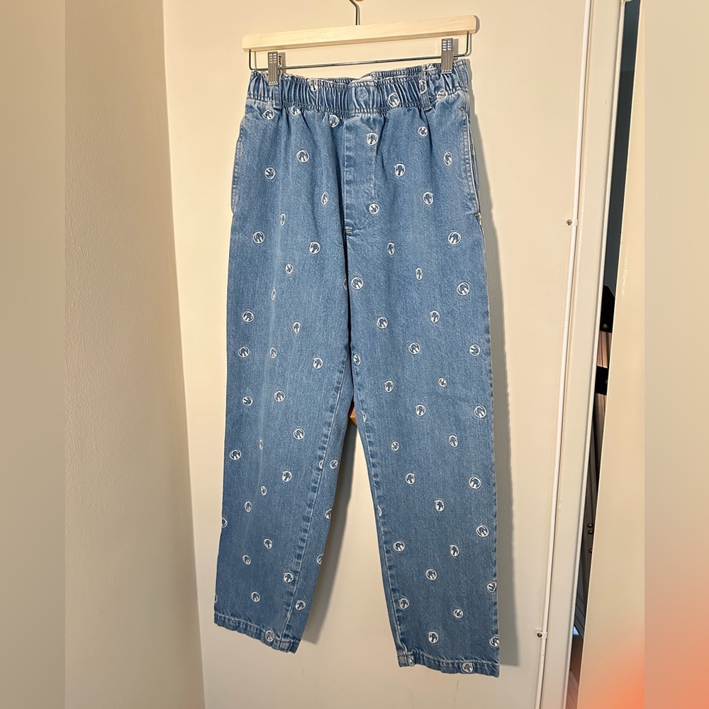BDG jeans with Smiley face embroidery from Urban Outfitters